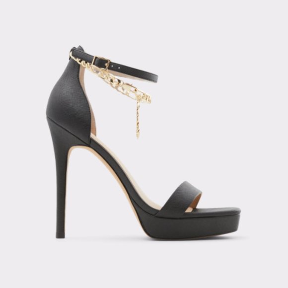 Aldo ScarletteChain Black Stilettos - Picture 1 of 7